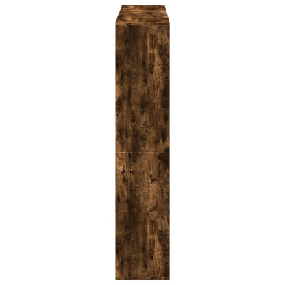 Libreria Rovere Fumo 137,5x29x137,5 cm in Legno Multistrato | homemem39