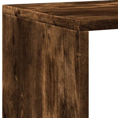 Libreria Rovere Fumo 137,5x29x137,5 cm in Legno Multistrato | homemem39
