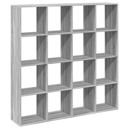 Libreria Grigio Sonoma 137,5x29x137,5 cm in Legno Multistrato | homemem39