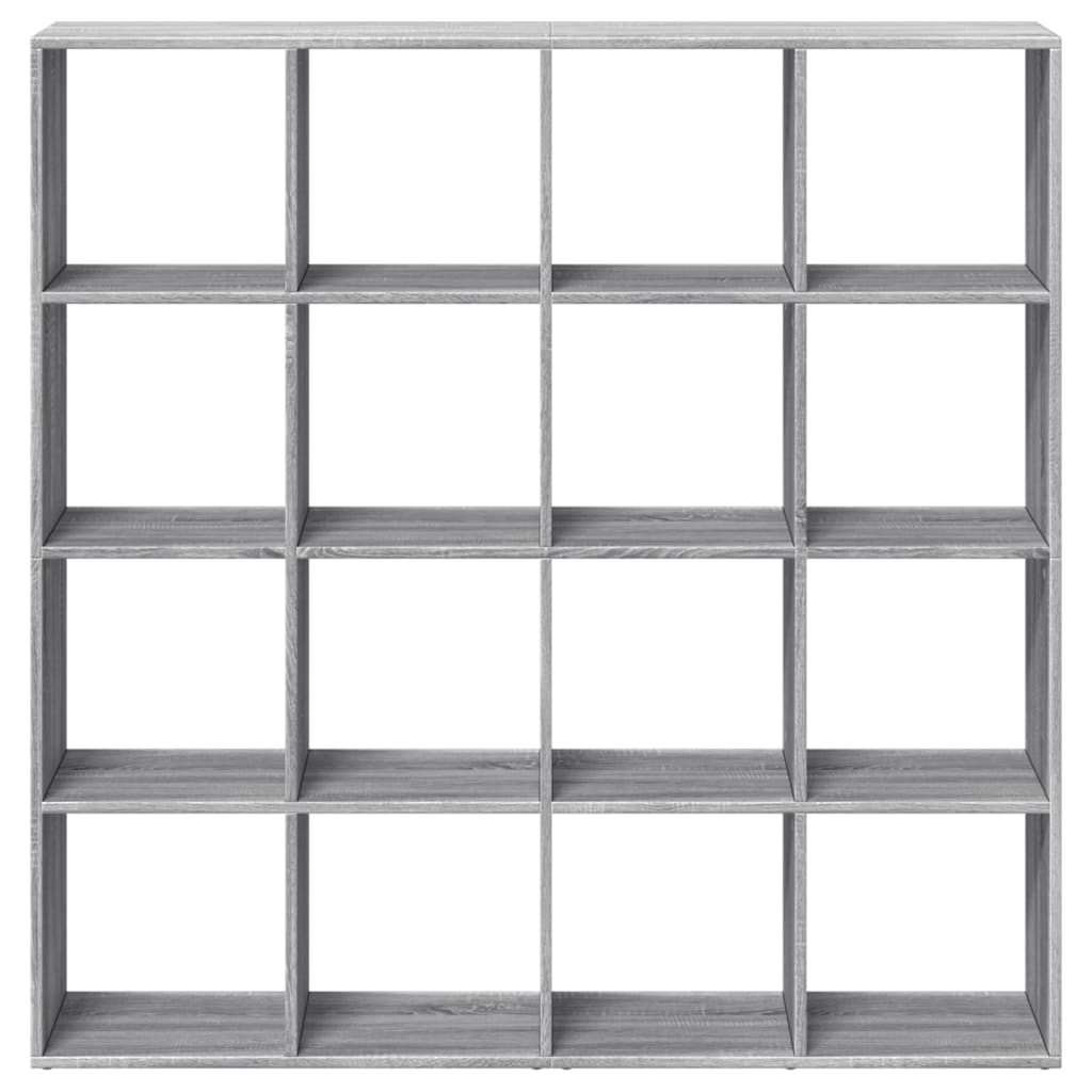 Libreria Grigio Sonoma 137,5x29x137,5 cm in Legno Multistrato | homemem39