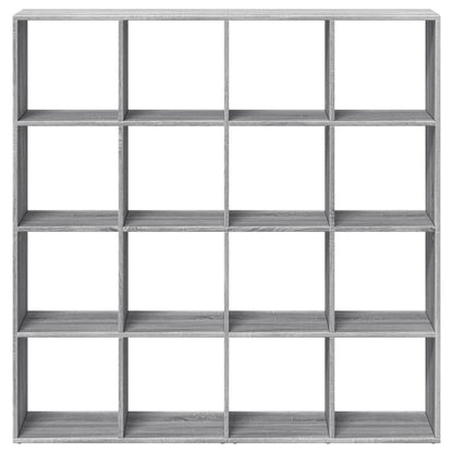 Libreria Grigio Sonoma 137,5x29x137,5 cm in Legno Multistrato | homemem39