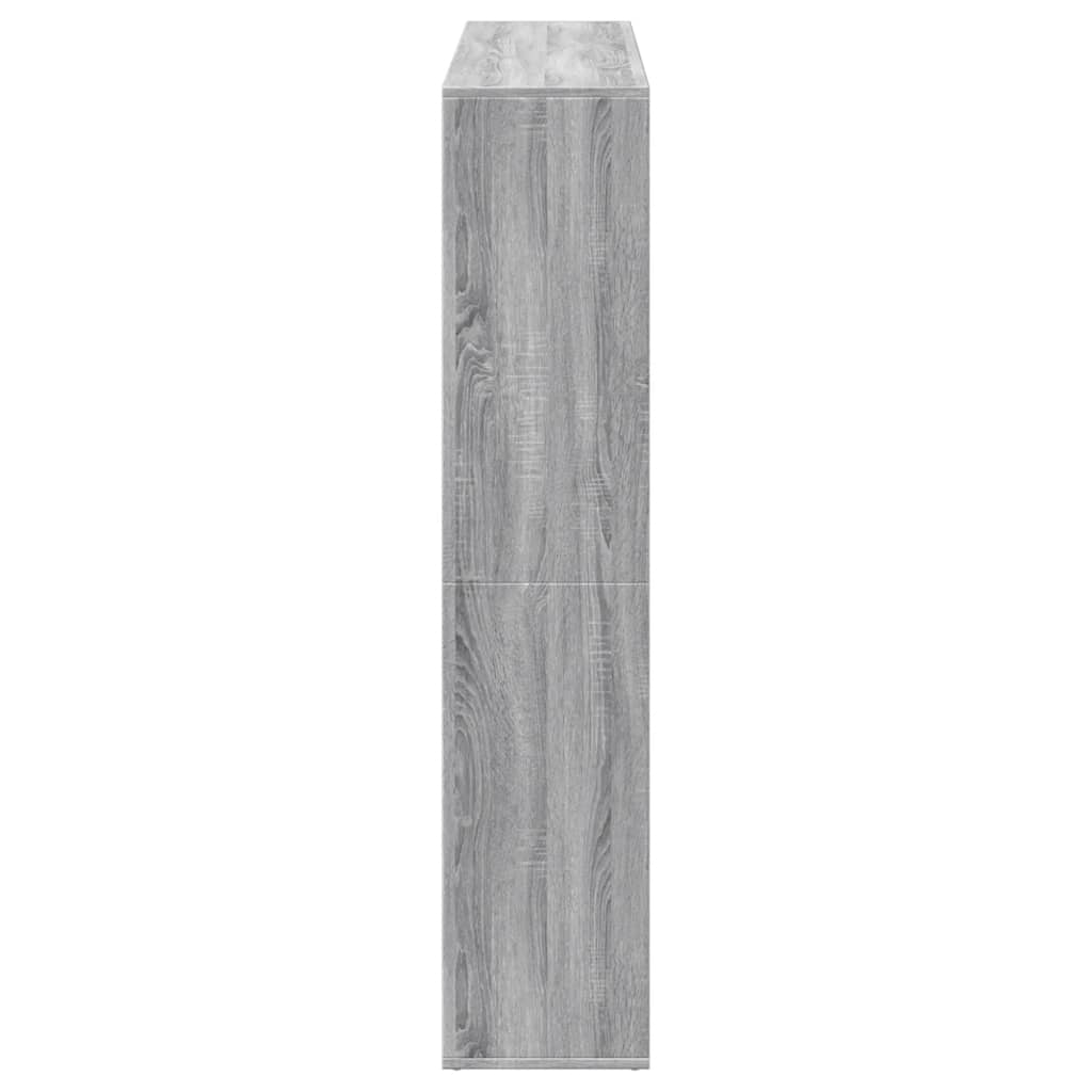 Libreria Grigio Sonoma 137,5x29x137,5 cm in Legno Multistrato | homemem39