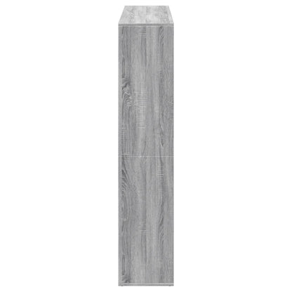 Libreria Grigio Sonoma 137,5x29x137,5 cm in Legno Multistrato | homemem39