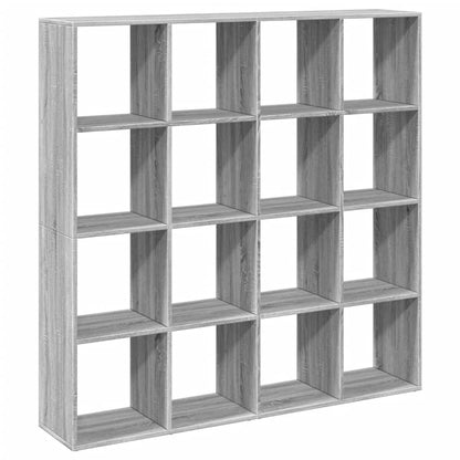 Libreria Grigio Sonoma 137,5x29x137,5 cm in Legno Multistrato | homemem39