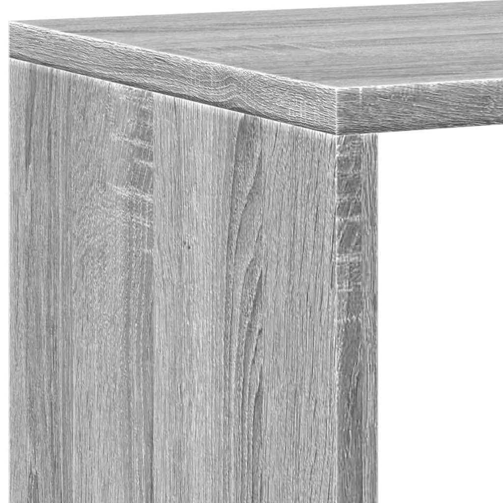 Libreria Grigio Sonoma 137,5x29x137,5 cm in Legno Multistrato | homemem39