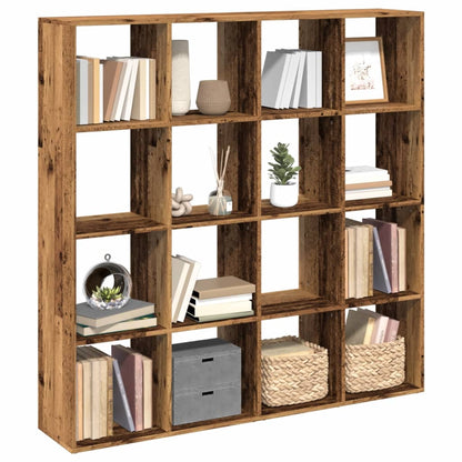 Libreria Legno Antico 137,5x29x137,5 cm in Legno Multistrato | homemem39