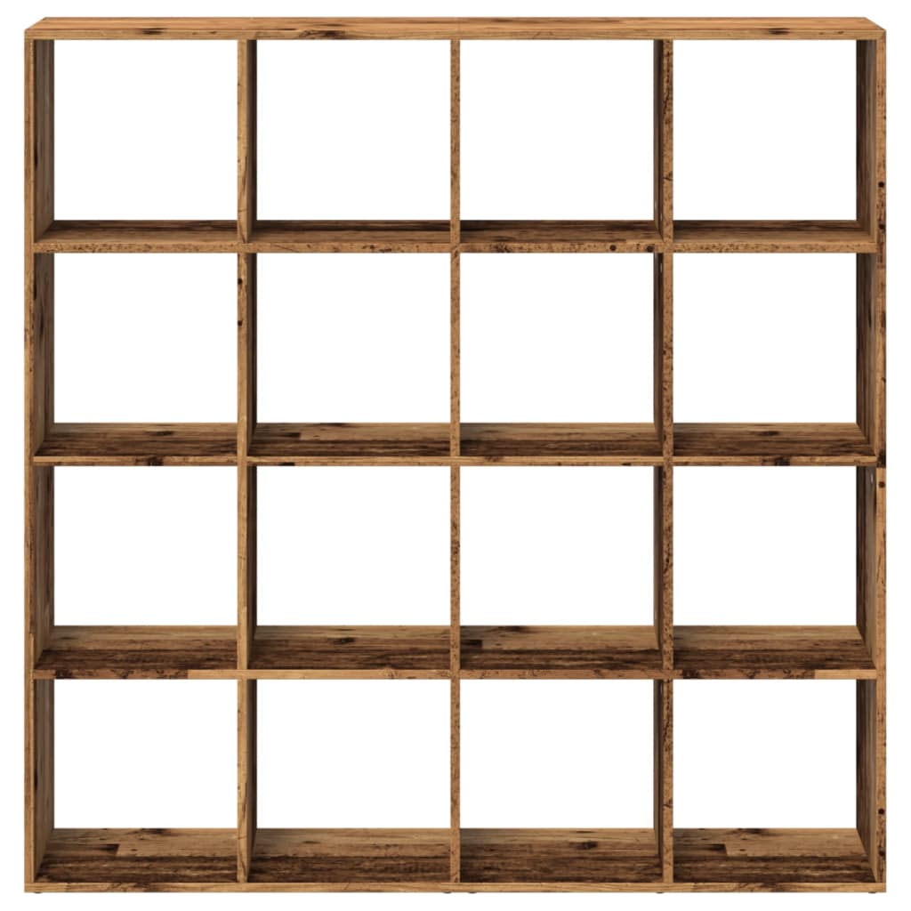 Libreria Legno Antico 137,5x29x137,5 cm in Legno Multistrato | homemem39
