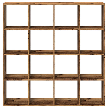 Libreria Legno Antico 137,5x29x137,5 cm in Legno Multistrato | homemem39
