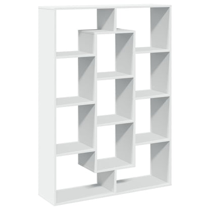 Libreria Bianca 102x29x143 cm in Legno Multistrato | homemem39
