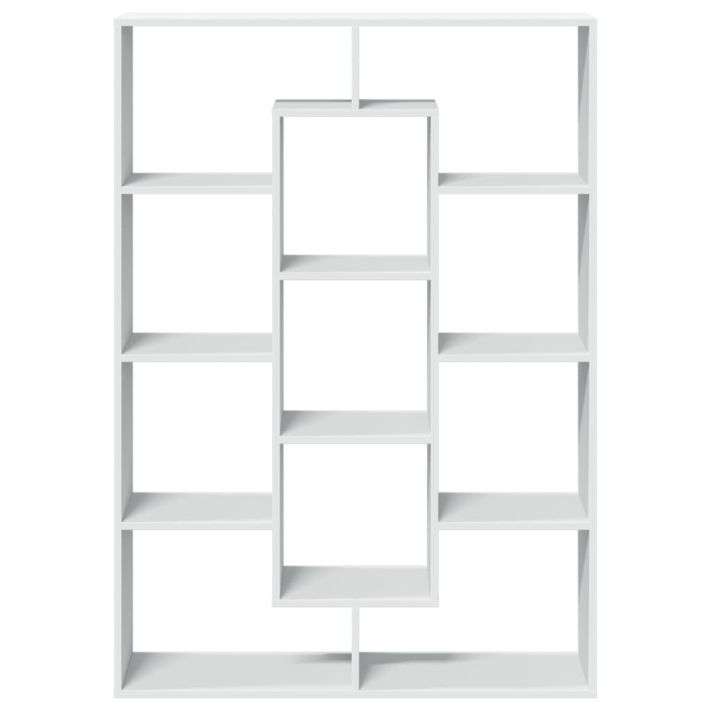 Libreria Bianca 102x29x143 cm in Legno Multistrato | homemem39