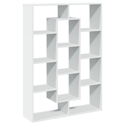 Libreria Bianca 102x29x143 cm in Legno Multistrato | homemem39