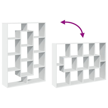 Libreria Bianca 102x29x143 cm in Legno Multistrato | homemem39