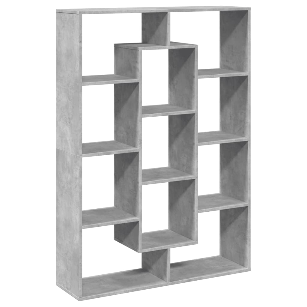 Libreria Grigio Cemento 102x29x143 cm in Legno Multistrato | homemem39