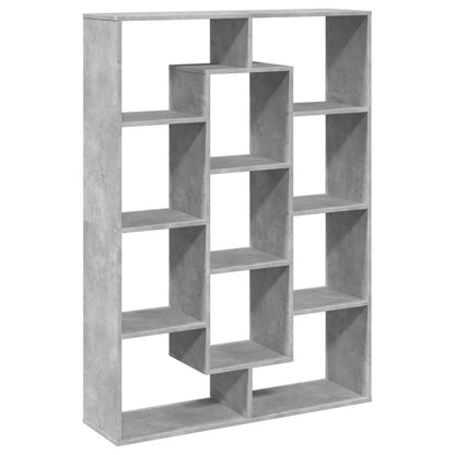 Libreria Grigio Cemento 102x29x143 cm in Legno Multistrato | homemem39