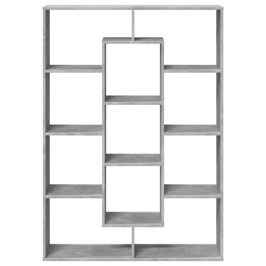 Libreria Grigio Cemento 102x29x143 cm in Legno Multistrato | homemem39