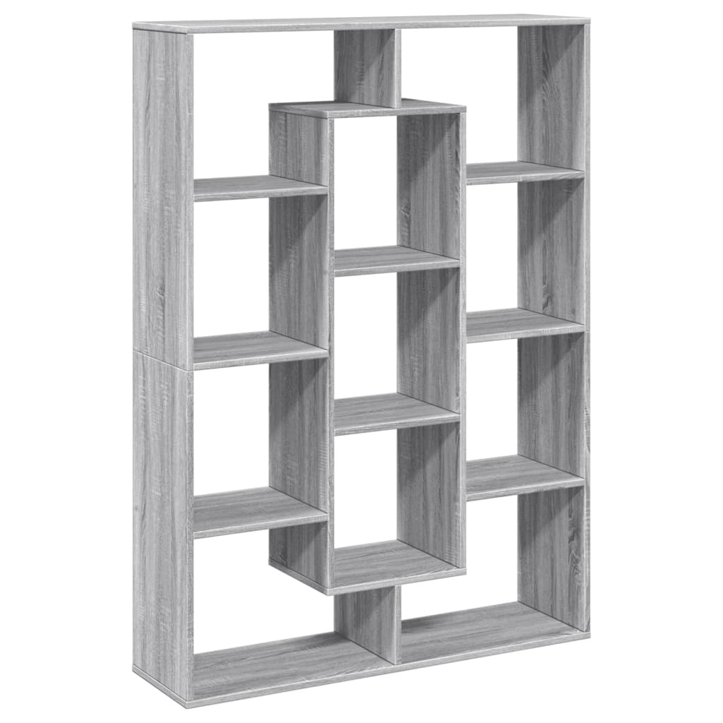 Libreria Grigio Sonoma 102x29x143 cm in Legno Multistrato | homemem39