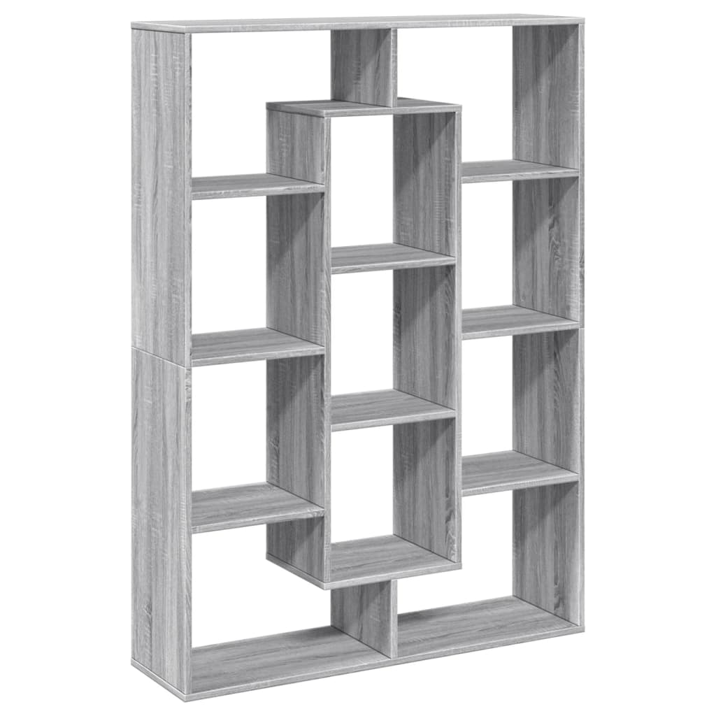 Libreria Grigio Sonoma 102x29x143 cm in Legno Multistrato | homemem39