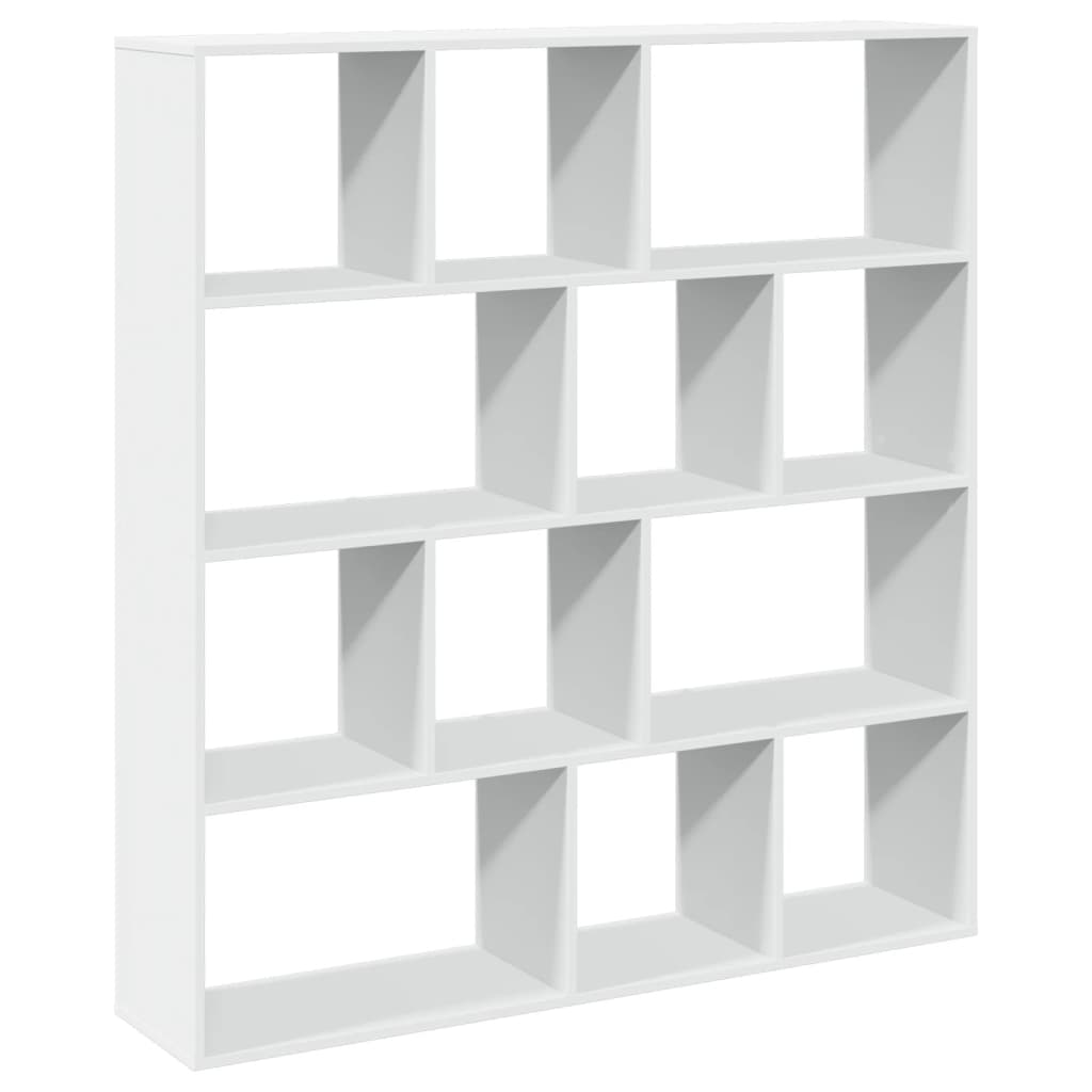 Libreria Bianca 132x29x141,5 cm in Legno Multistrato | homemem39