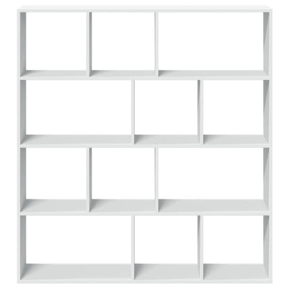 Libreria Bianca 132x29x141,5 cm in Legno Multistrato | homemem39