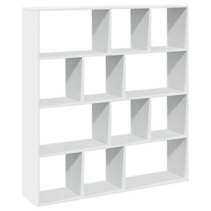 Libreria Bianca 132x29x141,5 cm in Legno Multistrato | homemem39