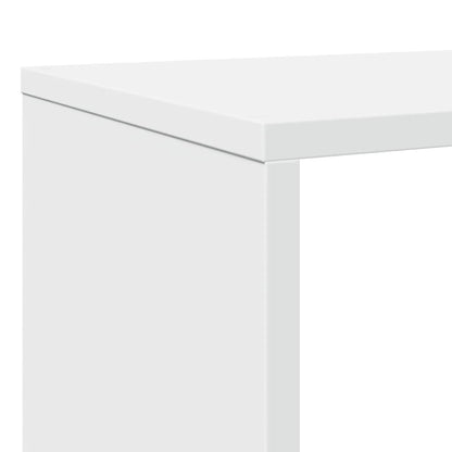 Libreria Bianca 132x29x141,5 cm in Legno Multistrato | homemem39