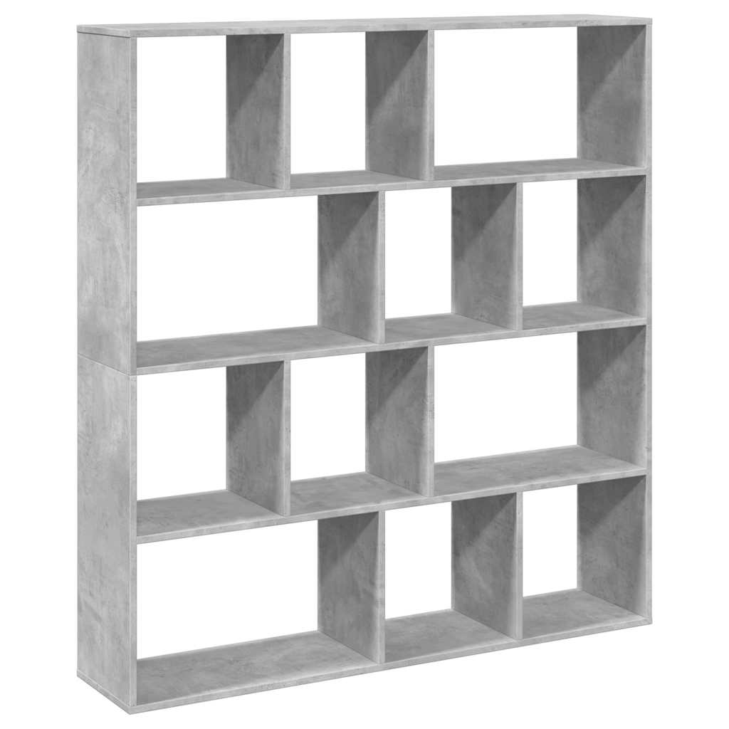Libreria Grigio Cemento 132x29x141,5 cm in Legno Multistrato | homemem39