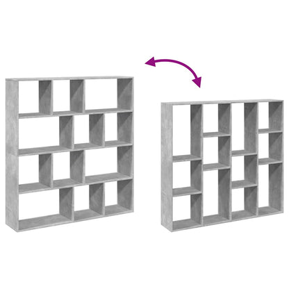 Libreria Grigio Cemento 132x29x141,5 cm in Legno Multistrato | homemem39