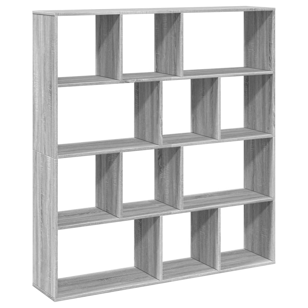 Libreria Grigio Sonoma 132x29x141,5 cm in Legno Multistrato | homemem39