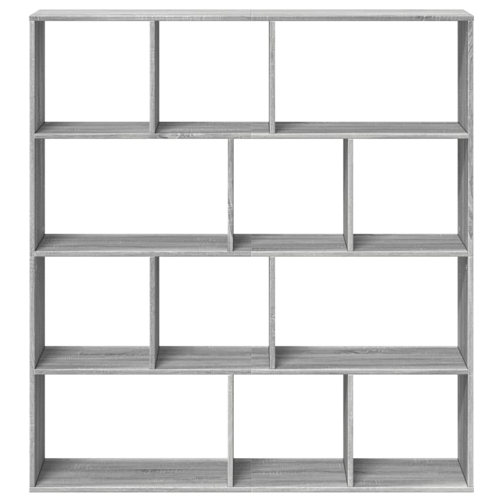 Libreria Grigio Sonoma 132x29x141,5 cm in Legno Multistrato | homemem39