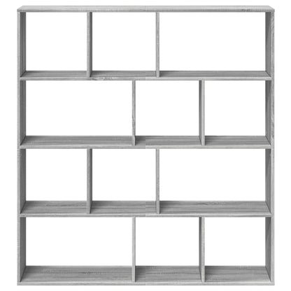 Libreria Grigio Sonoma 132x29x141,5 cm in Legno Multistrato | homemem39