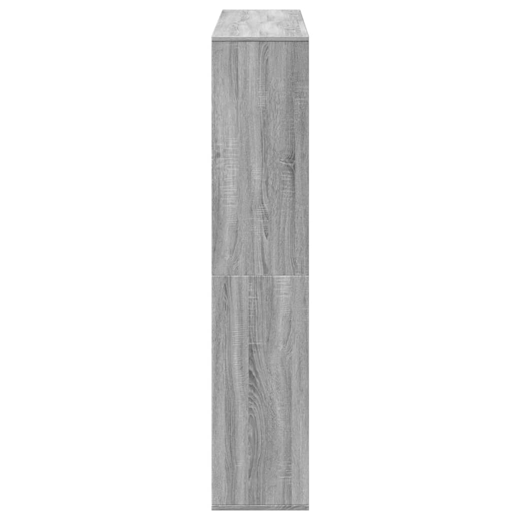 Libreria Grigio Sonoma 132x29x141,5 cm in Legno Multistrato | homemem39