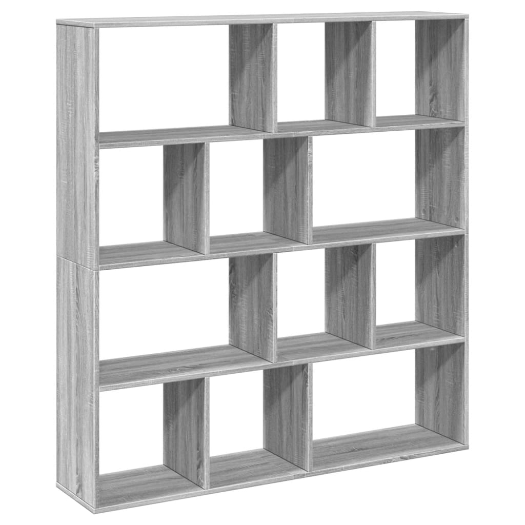 Libreria Grigio Sonoma 132x29x141,5 cm in Legno Multistrato | homemem39