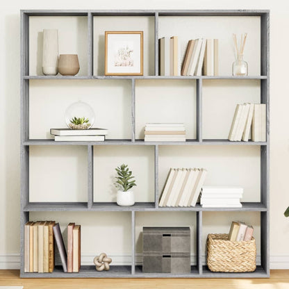 Libreria Grigio Sonoma 132x29x141,5 cm in Legno Multistrato | homemem39
