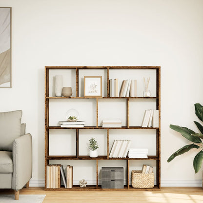 Libreria Legno Antico 132x29x141,5 cm in Legno Multistrato | homemem39