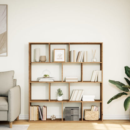 Libreria Rovere Artigianale 132x29x141,5cm in Legno Multistrato | homemem39