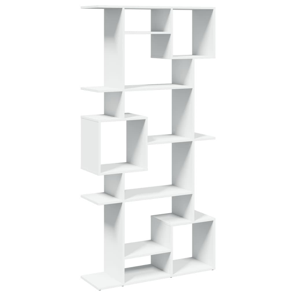 Libreria Bianca 92x29x188 cm in Legno Multistrato | homemem39