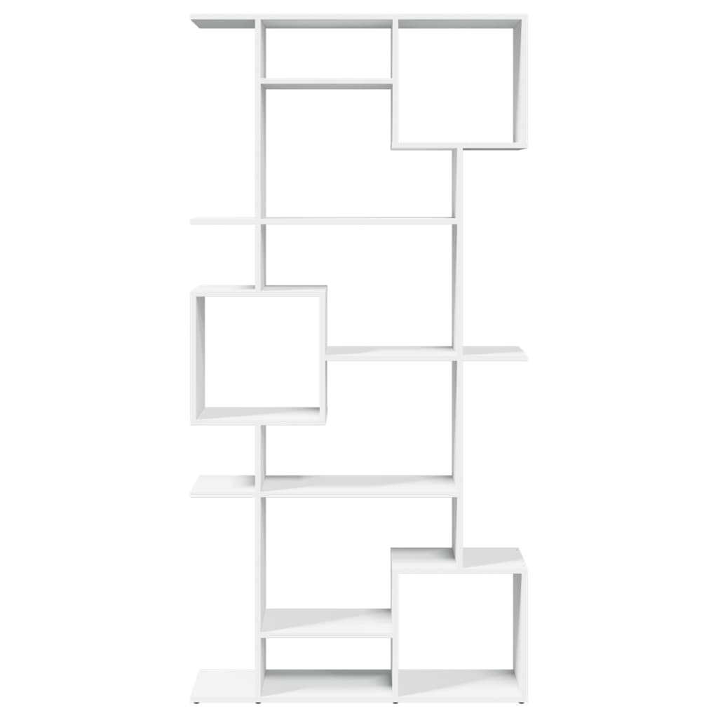 Libreria Bianca 92x29x188 cm in Legno Multistrato | homemem39
