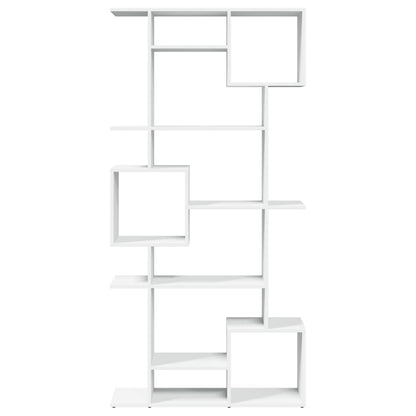 Libreria Bianca 92x29x188 cm in Legno Multistrato | homemem39