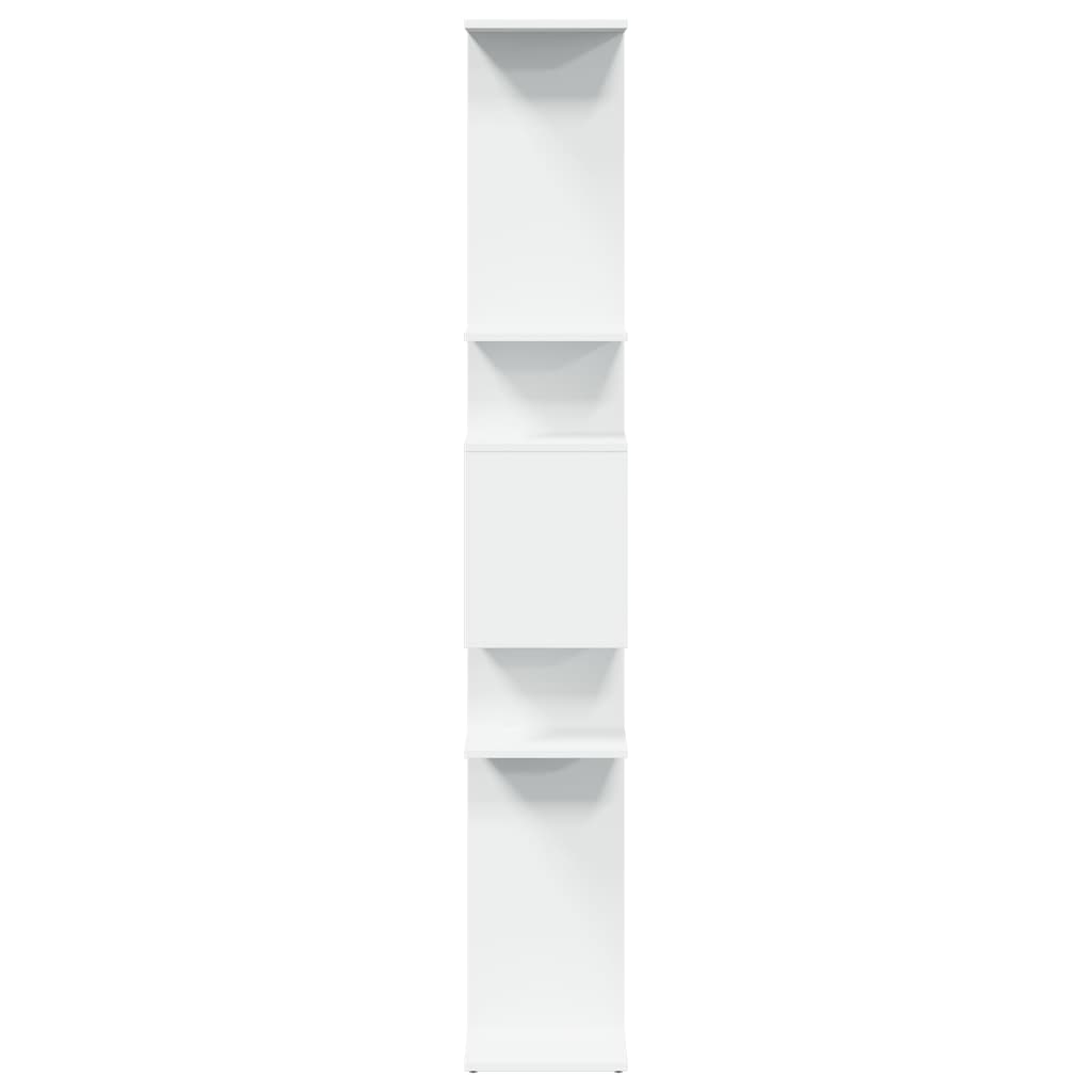Libreria Bianca 92x29x188 cm in Legno Multistrato | homemem39