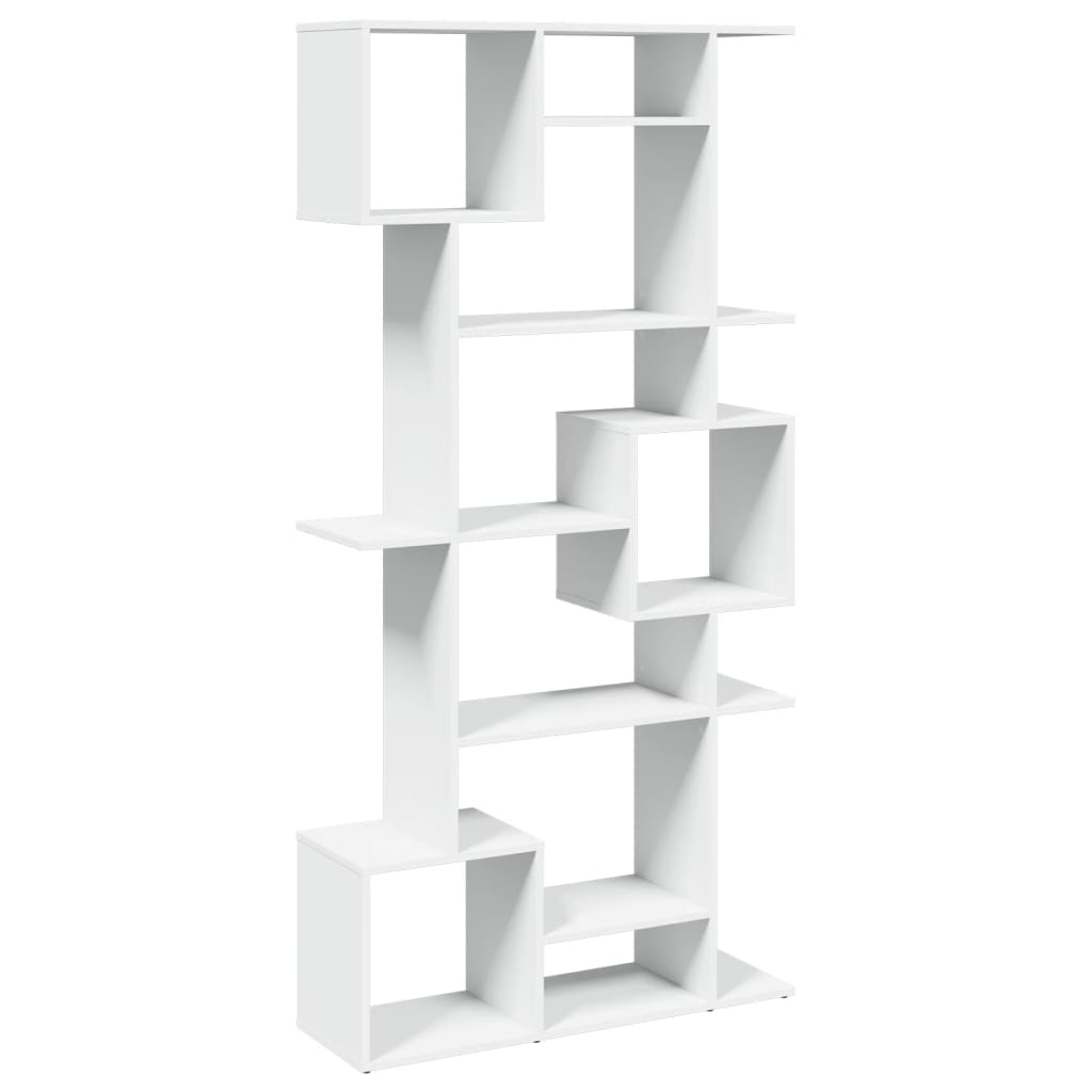 Libreria Bianca 92x29x188 cm in Legno Multistrato | homemem39