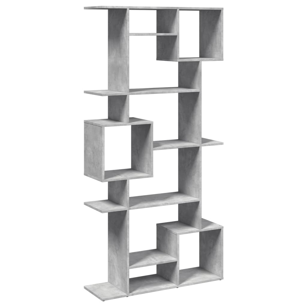 Libreria Grigio Cemento 92x29x188 cm in Legno Multistrato | homemem39