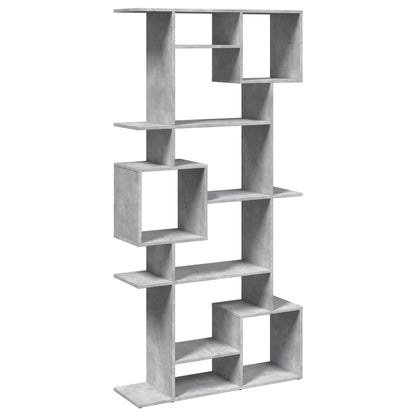 Libreria Grigio Cemento 92x29x188 cm in Legno Multistrato | homemem39