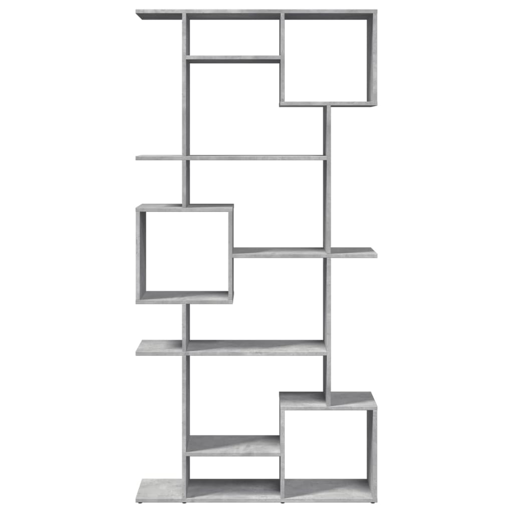 Libreria Grigio Cemento 92x29x188 cm in Legno Multistrato | homemem39