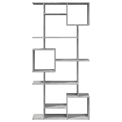 Libreria Grigio Cemento 92x29x188 cm in Legno Multistrato | homemem39