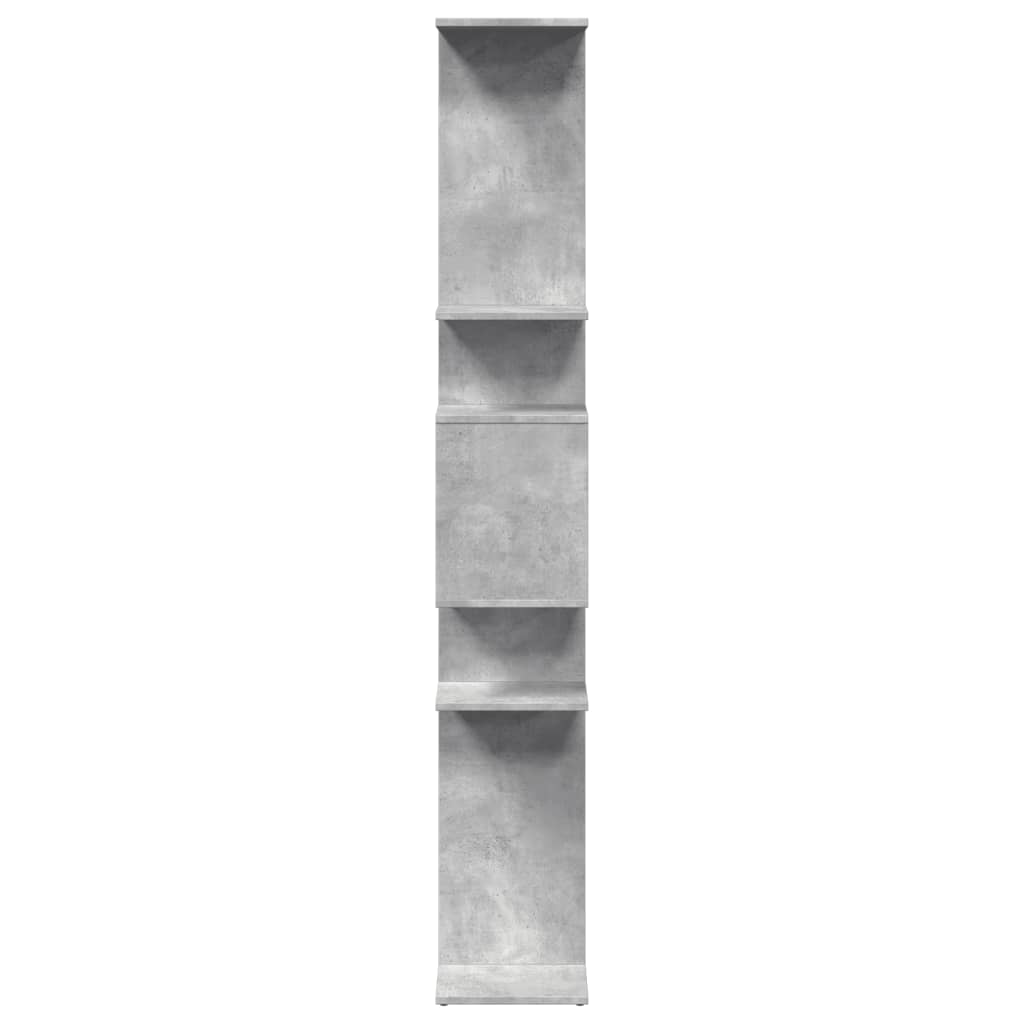 Libreria Grigio Cemento 92x29x188 cm in Legno Multistrato | homemem39