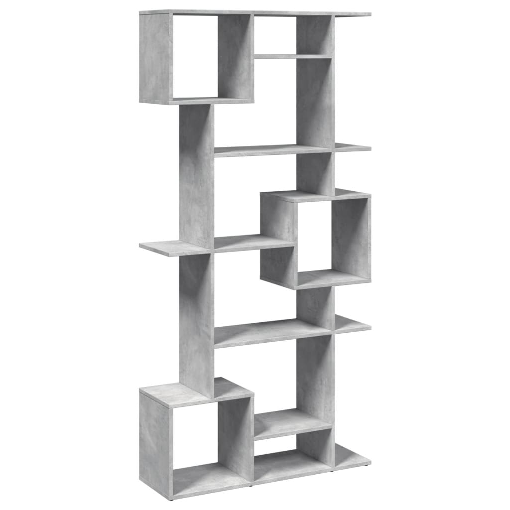 Libreria Grigio Cemento 92x29x188 cm in Legno Multistrato | homemem39