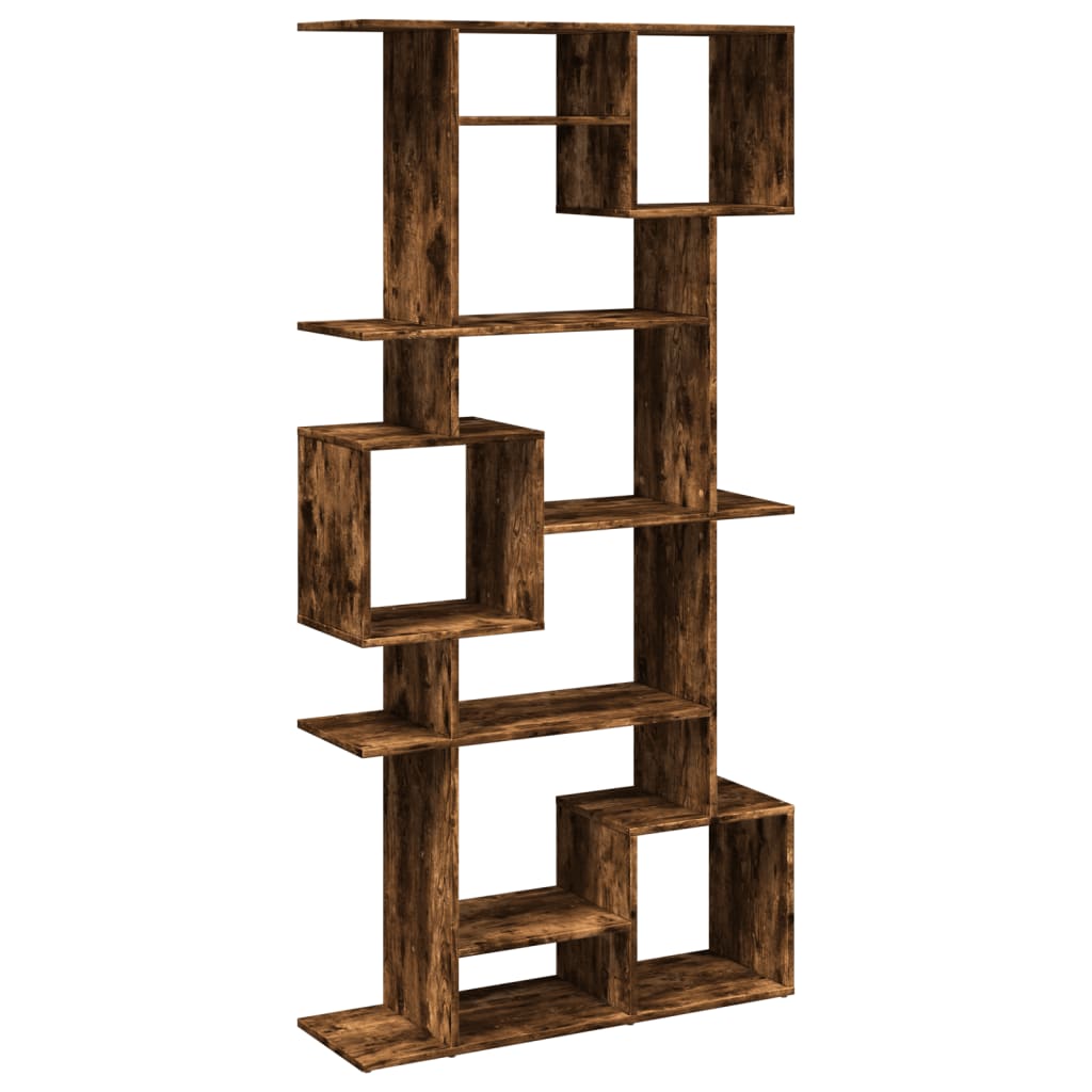 Libreria Rovere Fumo 92x29x188 cm in Legno Multistrato | homemem39