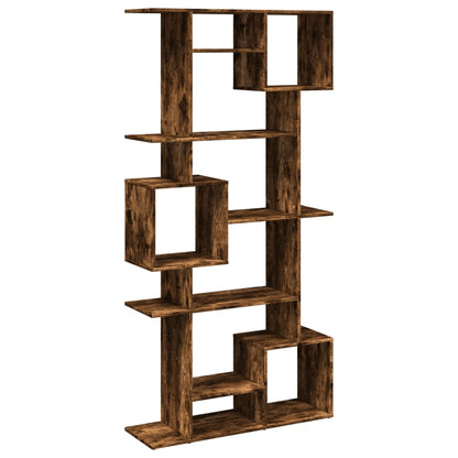 Libreria Rovere Fumo 92x29x188 cm in Legno Multistrato | homemem39