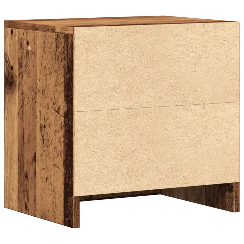 Comodini Legno Antico 2 pz 40x30x40 cm in Legno Multistrato - homemem39