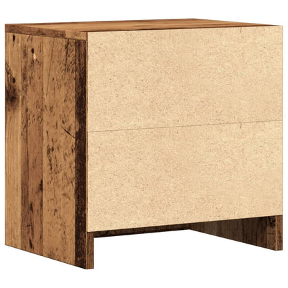 Comodini Legno Antico 2 pz 40x30x40 cm in Legno Multistrato - homemem39